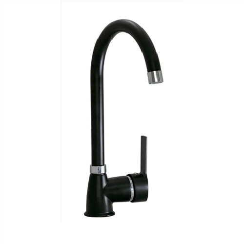 ATİ SİYAH KEPEZ KUĞU LAVABO BATARYASI